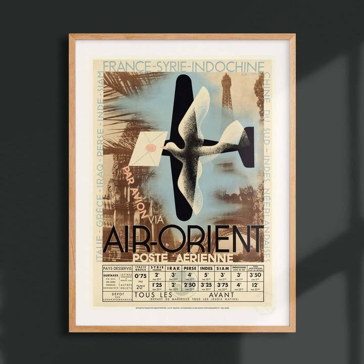 Cartaz Cassandre Air Orient - AMC0085 por atacado de Oneart