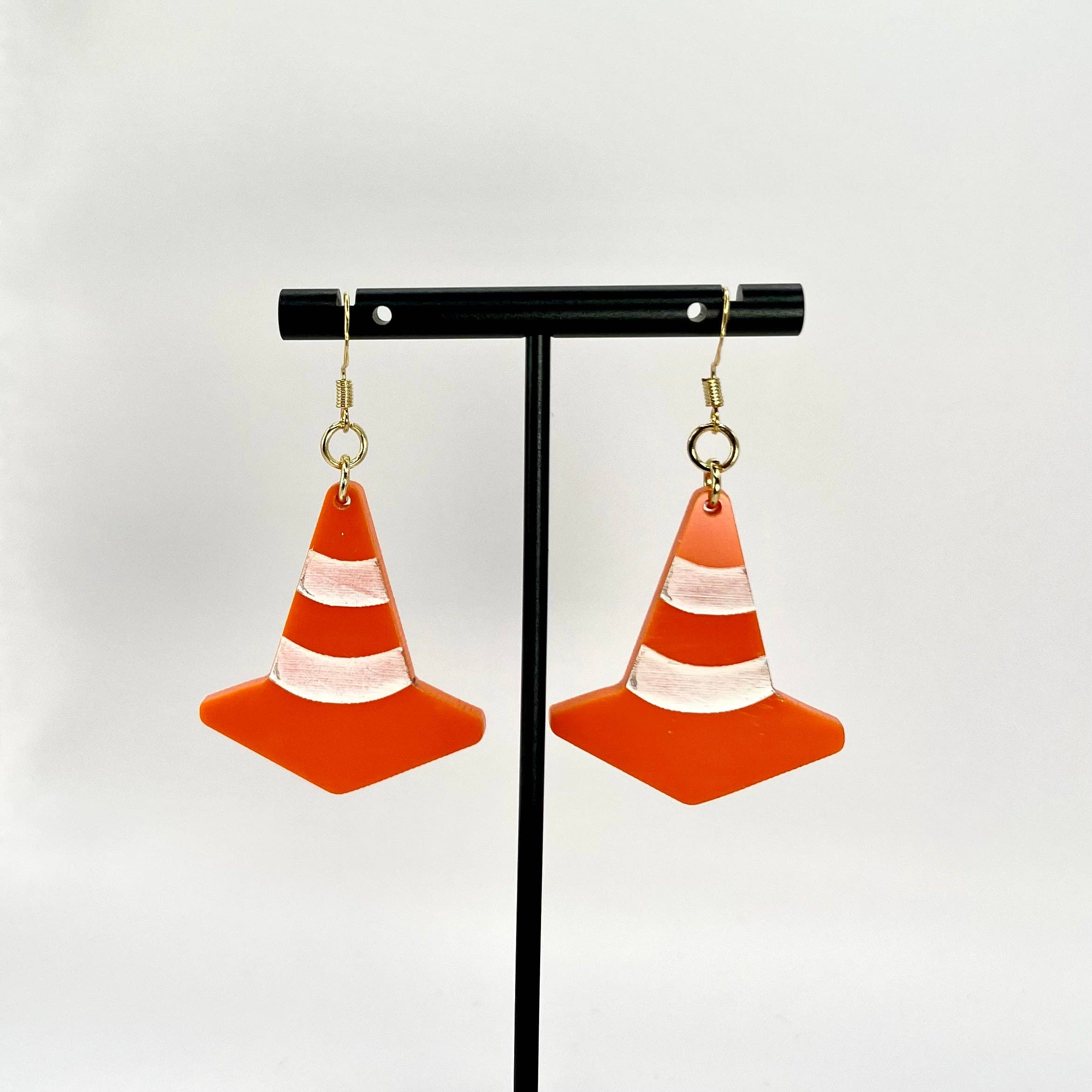 The Spooky Haus - Wholesale Dangle Earrings - Traffic Cone Earrings3