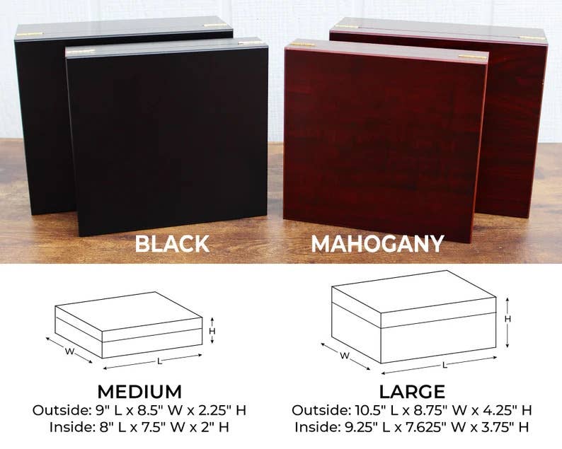 Engrave My Memories - Venta al por mayor Humidificadores/accesorios de puros - Humidor de regalo para padrinos de boda, caja de cigarros Humidor personalizada7