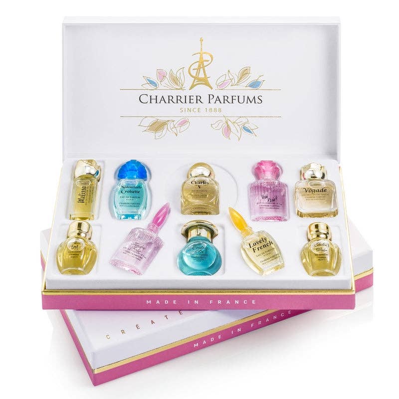 Sandparfums UG – wholesale Parfym presentförpackning – CHARRIER PERFUMES „Collection Precieuse“ 10 miniatyrer eau de parfum (58,8 ml) – doft för kvinnor1