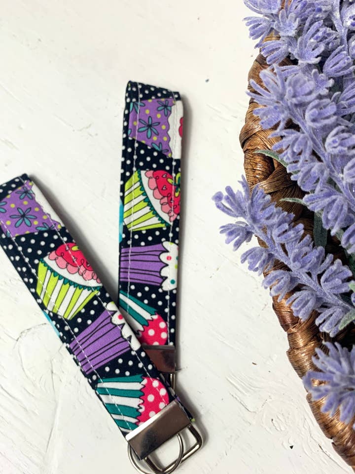 Cupcake Keychain/Wristlet for wholesale by BigLotus Boutique