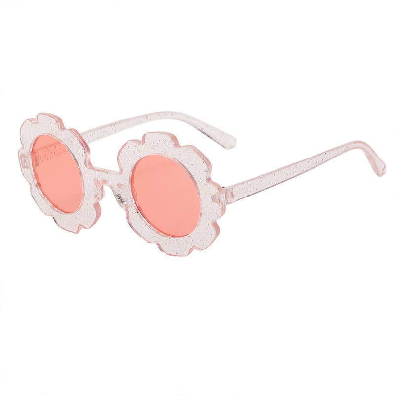 Little Trendy - Wholesale Sunglasses - Kids - Kids Toddler Gradient color cute sunflower Sunglasses1