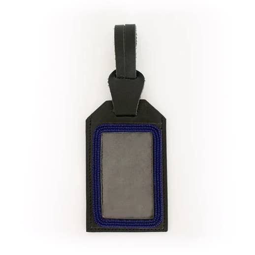 Schwarzer Perlenleder-Gepäckanhänger für den Großhandel von The Sawa Shop