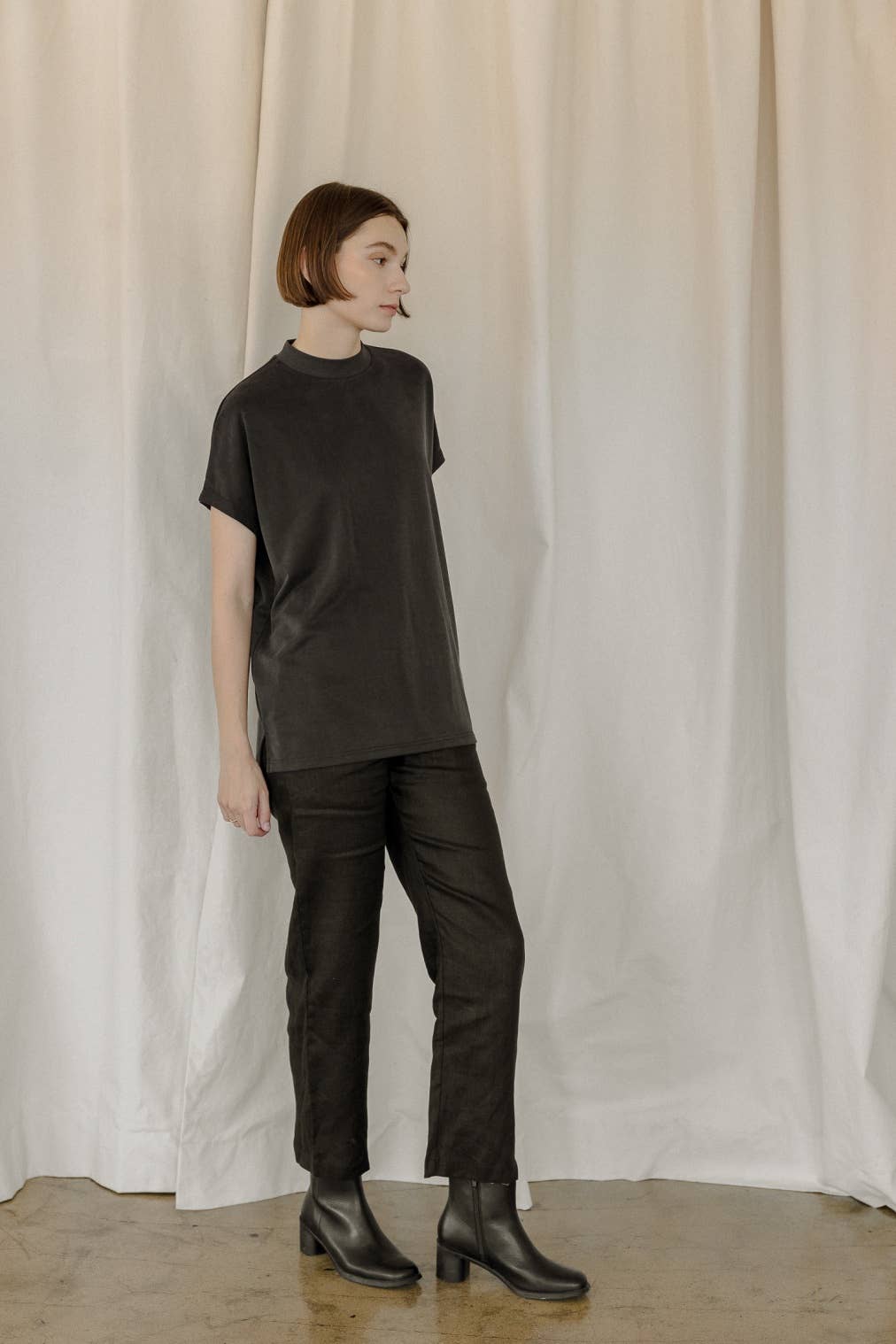 MOD REF - Vente T-shirt – femme - The Ashton Top | Haut délavé à épaules tombantes25