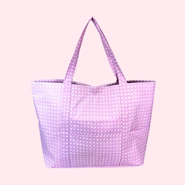 Pink Bungalow ~GLOSSY~ Big Mama Tote | Mint for wholesale by Mint