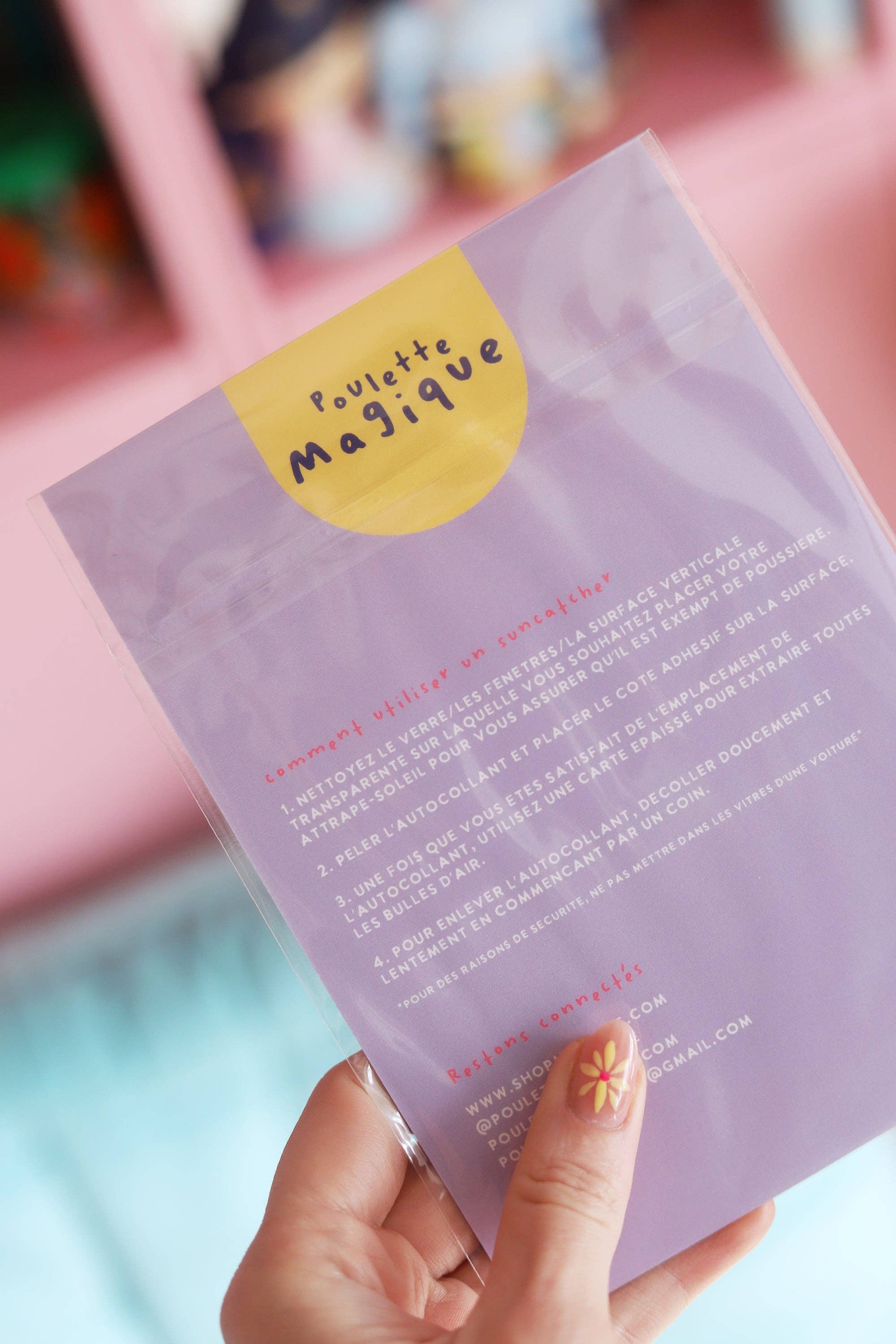 Poulette Magique - Wholesale Suncatcher - Suncatcher Sticker "Magic Cat" – Rainbow Maker2