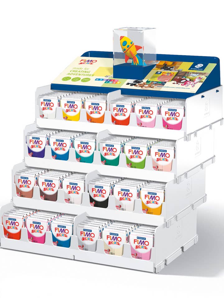ESPOSITORE FIMO KIDS PIENO 384 PANETTI 42g / 8030 VS per la vendita all'ingrosso da parte di Graine Créative