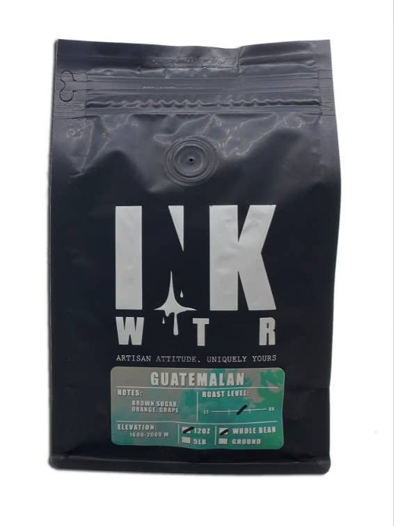 INK WTR Guatemalan Coffee Single Origin 12oz for wholesale by Ink Wtr Coffee