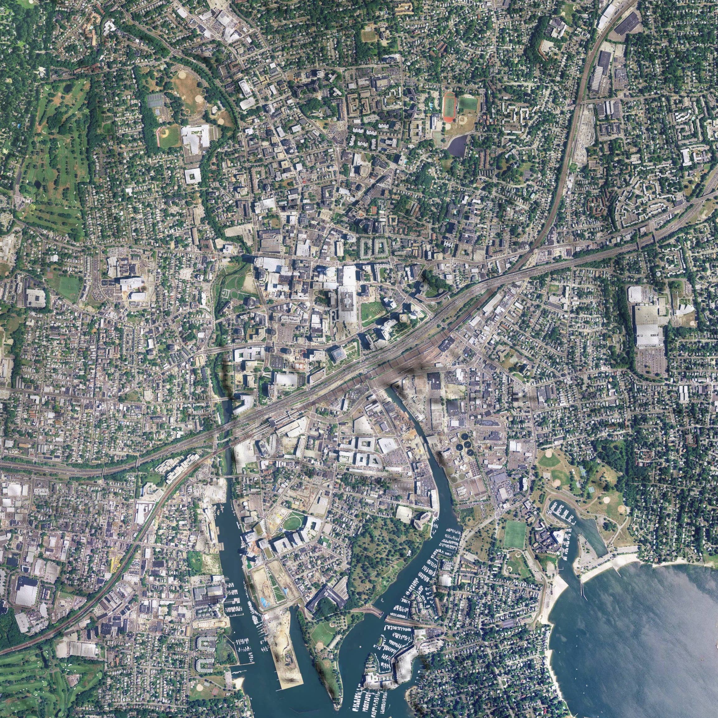 JACE.design - Vente Affiche d'art - Stamford CT Carte Imprimer Satellite4