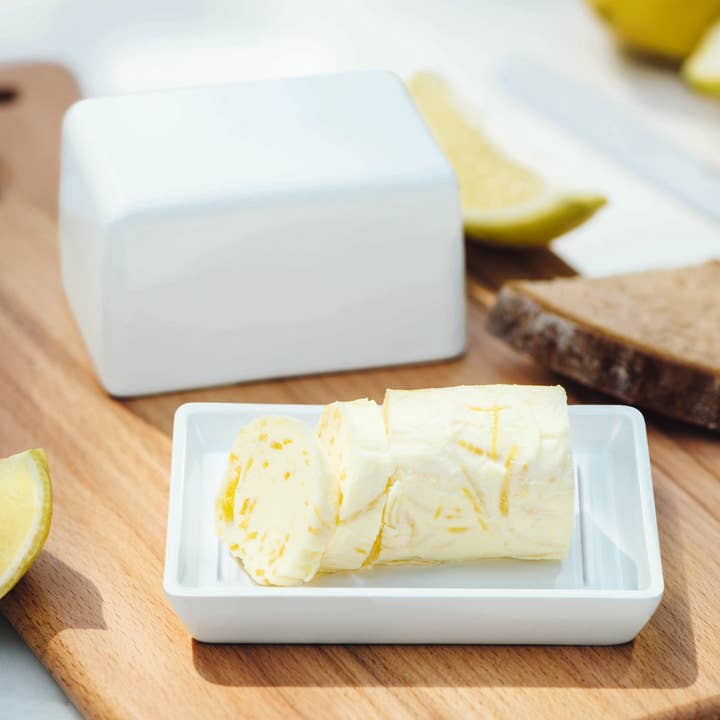 GRANDE Ceramic Butter Dish (Small) *2-3 MO Lead Time for wholesale by ASA Selection
