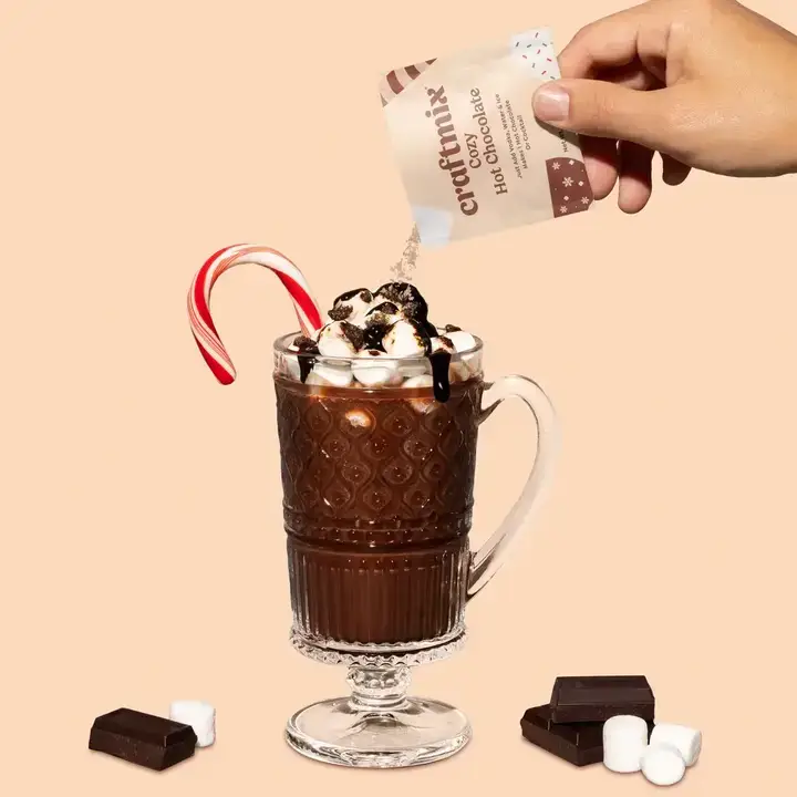 Craftmix - Wholesale Hot Cocoa Mix/Kit - Cozy Hot Chocolate & Cocktail Mixer - 24ct Caddy1
