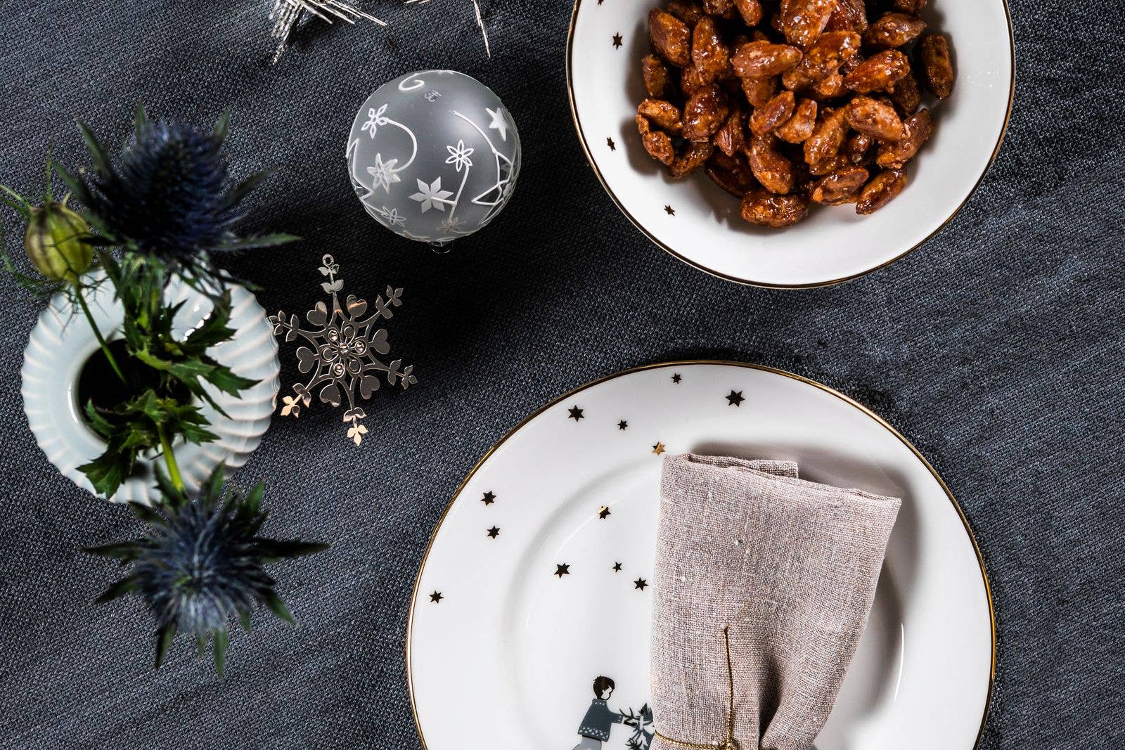 Jette Frölich Design - Wholesale Dinner Plate - Winter Stars, Plate with Christmas Tree, 21 Cm3