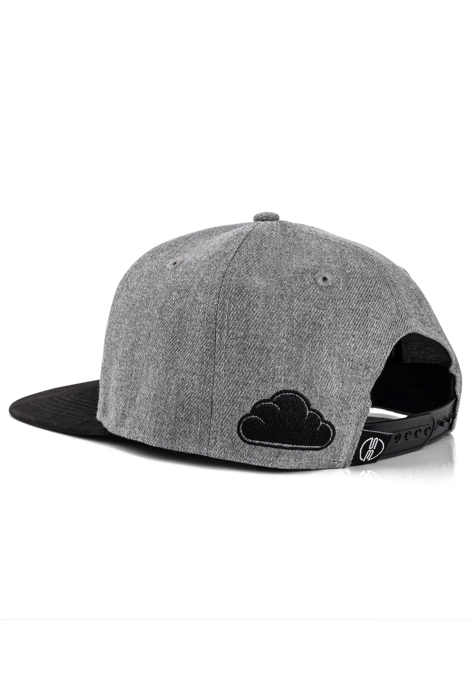 Blackskies - Wholesale Flat Brim Cap - Men's - Porto Alegre Snapback Cap - Gray-Black1