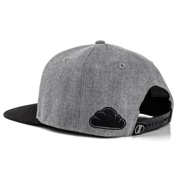 Blackskies - Wholesale Flat Brim Cap - Men's - Porto Alegre Snapback Cap - Gray-Black1