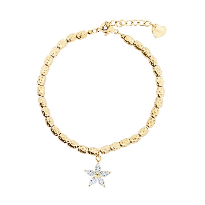 AMORINO SRL - Wholesale Charm/Dangle Bracelet - PEPITA BRACELET WITH FLOWER CHARM - JN2496A5181