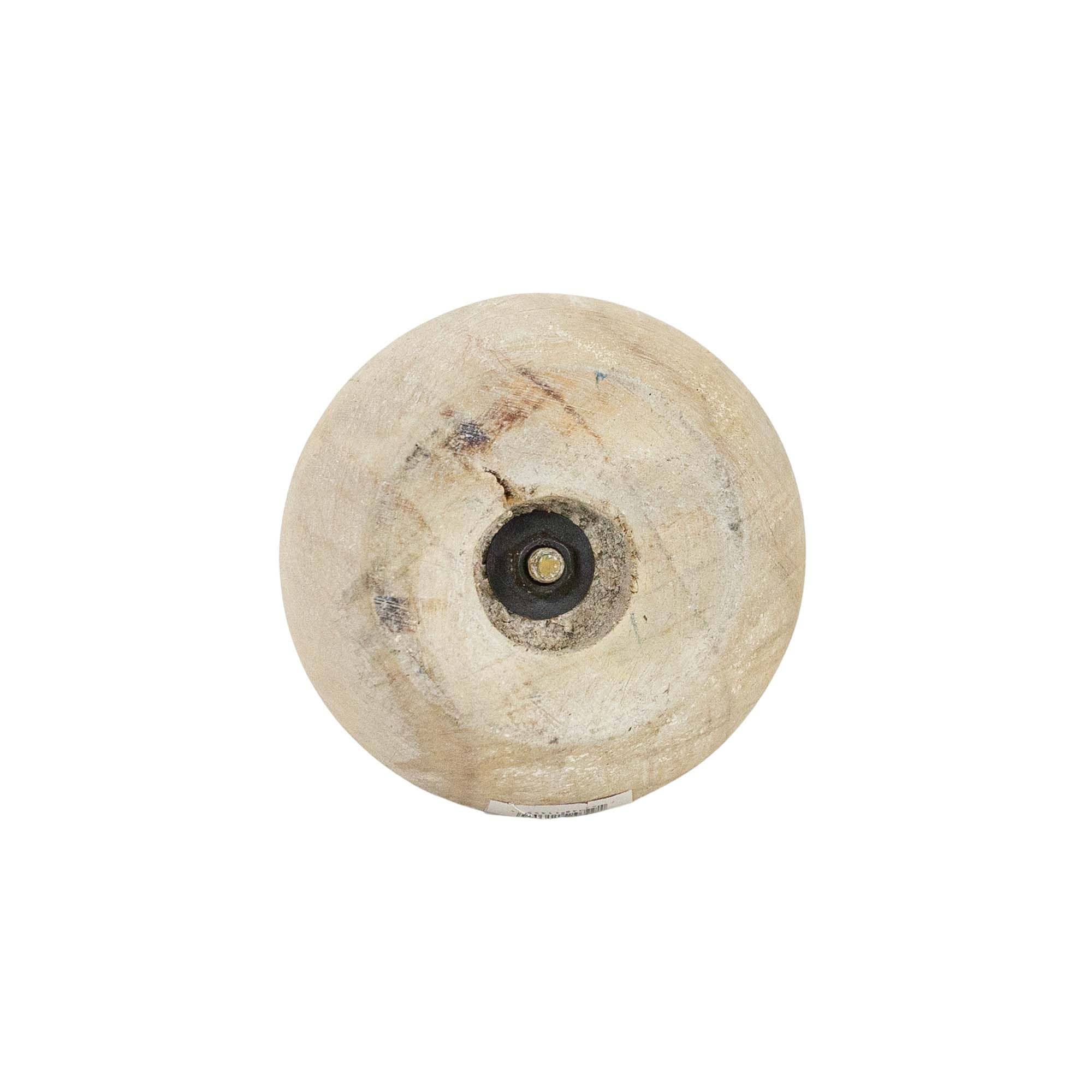 Foreside Home & Garden - Wholesale Candle Holder - Jude Brass Stacked Sphere Taper Candle Holder Wood & Metal2