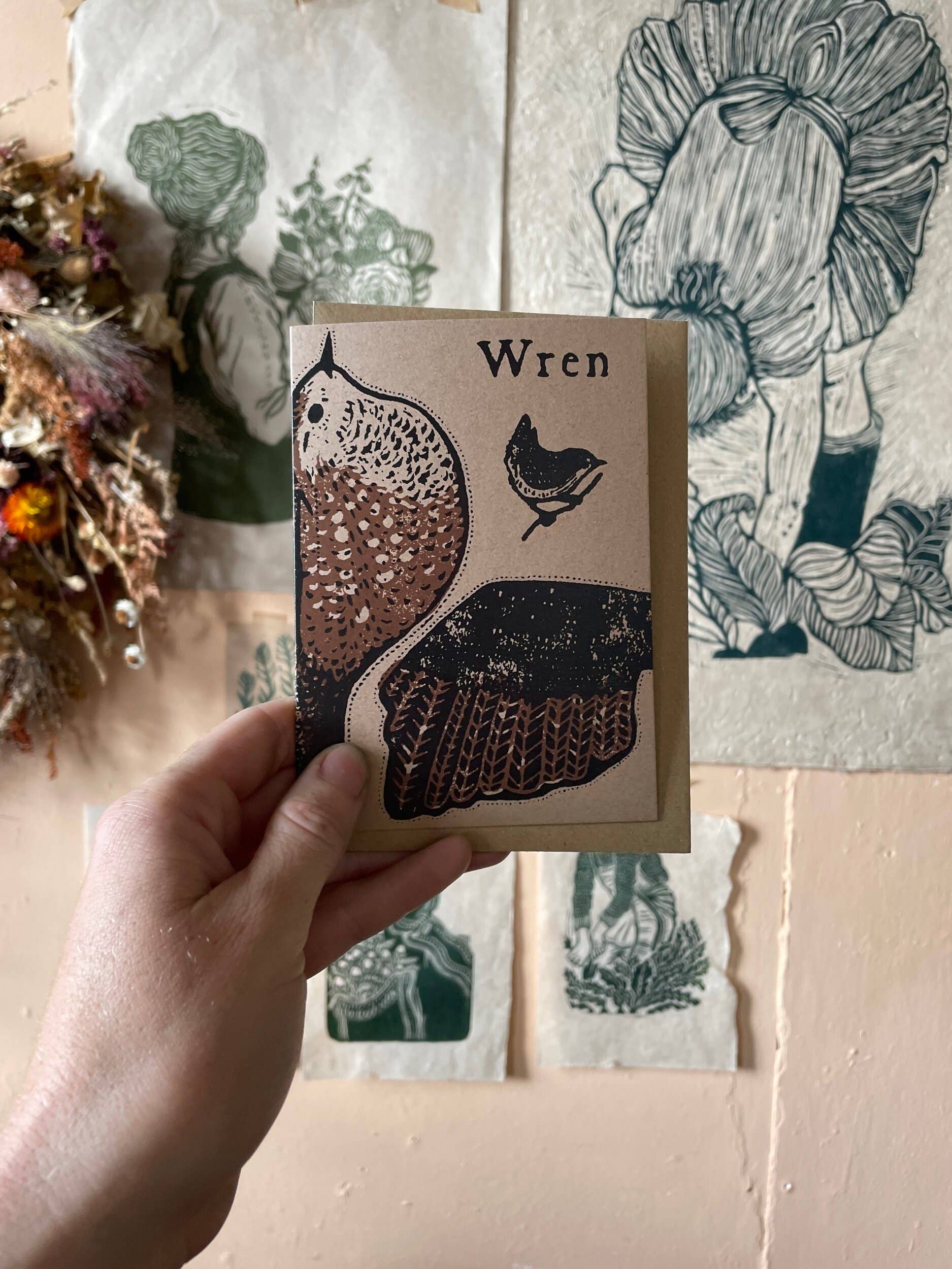 Rosanna Morris - Wholesale Everyday Greeting Card - Wren Greeting Card2