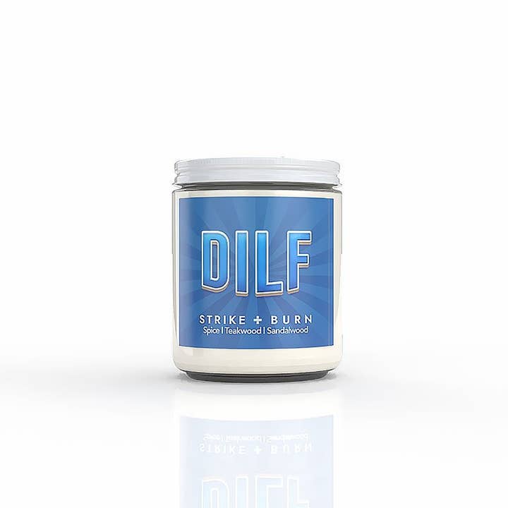 Strike and Burn Candles & Gifts - Wholesale Jar/Filled Candle - DILF Candle - Funny Dad Gifts for Sexy Men2