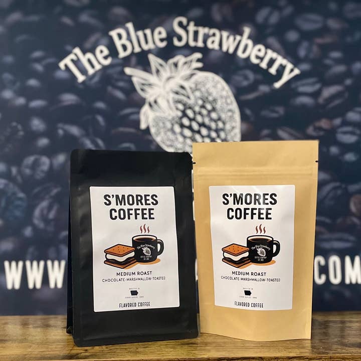 The Blue Strawberry Coffee Co - Wholesale Ground Coffee - S’mores (Flavored Coffee)2
