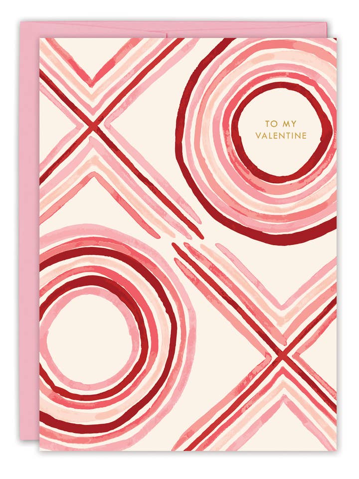 XO Valentine's Day Card for wholesale by Biely & Shoaf