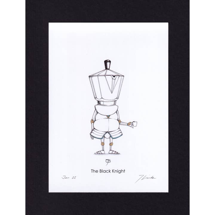 Julian Opitz - Wholesale Art Print - Art print - A5, signed - “The Black Knight”