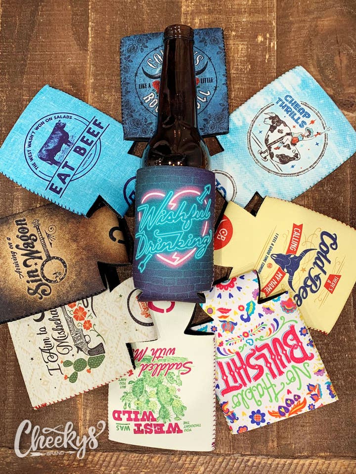 Wishful Drinking Can Cooler for wholesale by Cheekys Brand