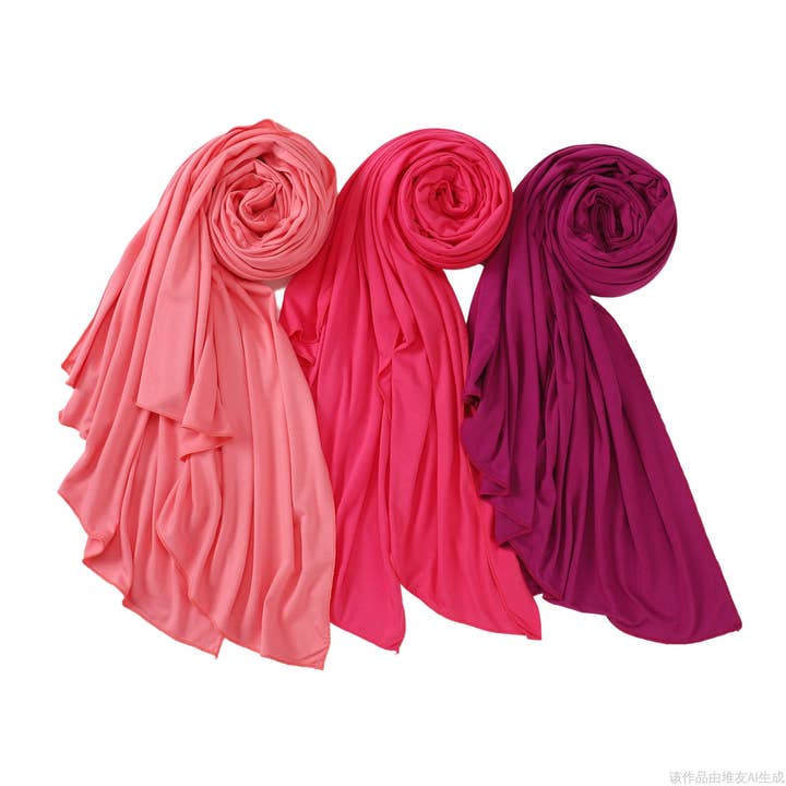 NOOR Premium Jersey Hijab Set - 3-Pack Soft & Breathable Head Scarf Wrap for Women in Gift-Ready Box - Comfortable, Versatile, and Stylish (Mix Color 7) for wholesale by NOOR