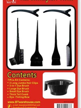 HAIR COLORING KIT - 7 PCS for wholesale by MI Hair Distribution