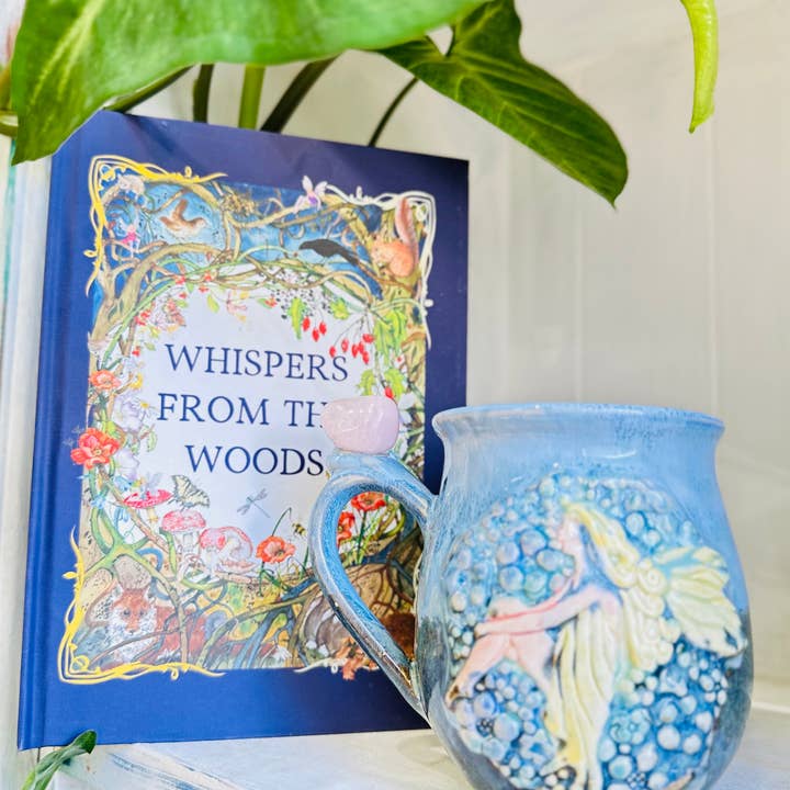 Carys Martin Ceramics - Wholesale Coffee Mug - Fairy Rose Quartz Crystal Mug10