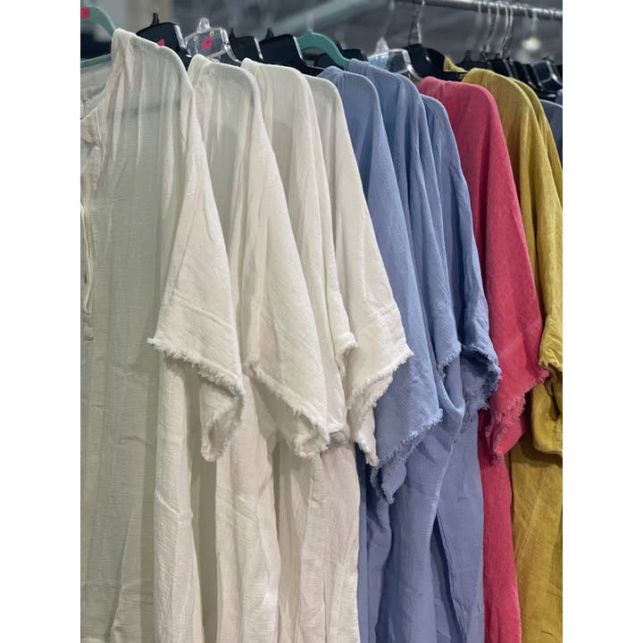 LeParisPetit by I Love Linen - Wholesale Tunic - Women's - High-Low Tunic Top in Mesh Linen3