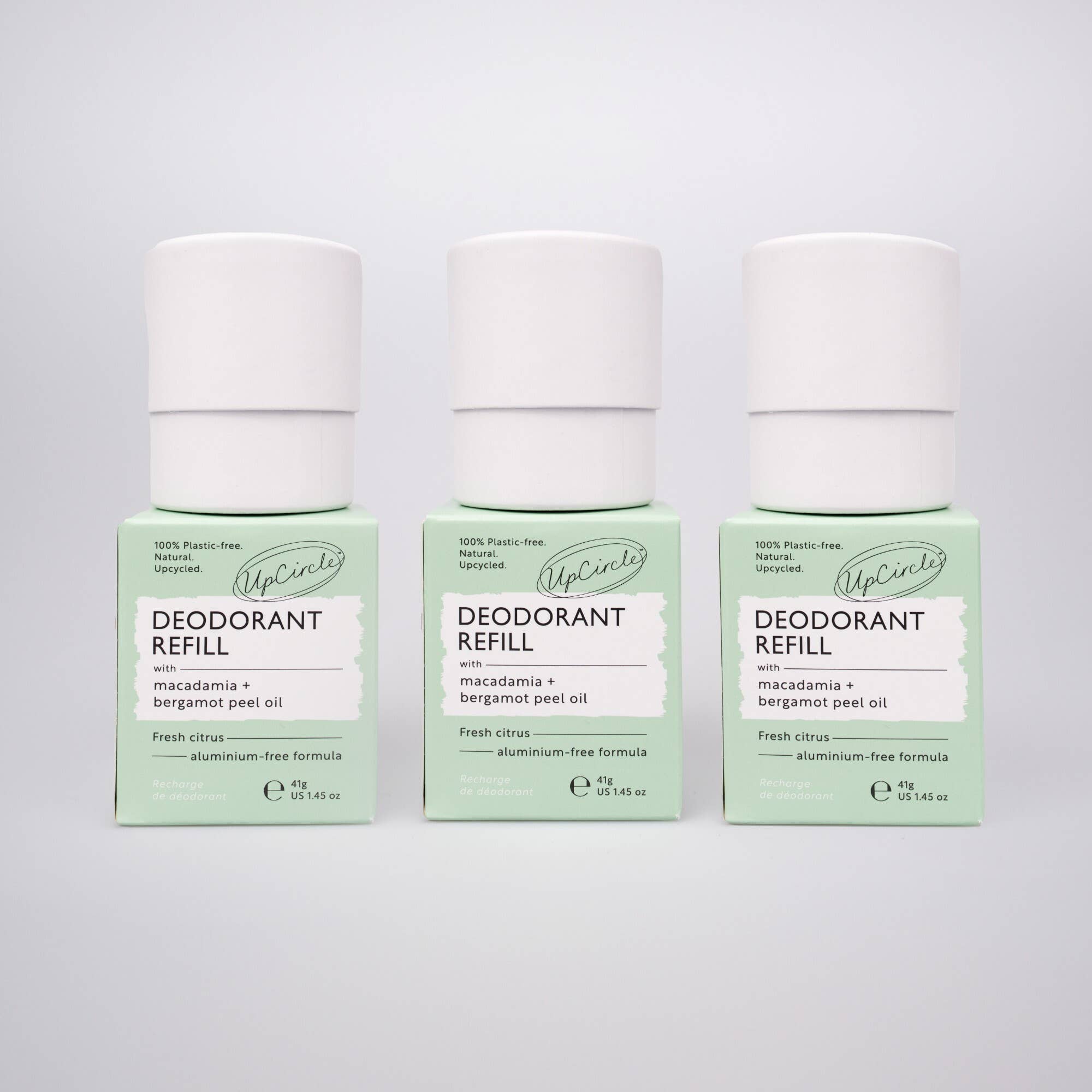 UpCircle Beauty Europe - Wholesale Deodorant - Unisex - Plastic free Deodorant Refill Macadamia + Bergamot (no case)10