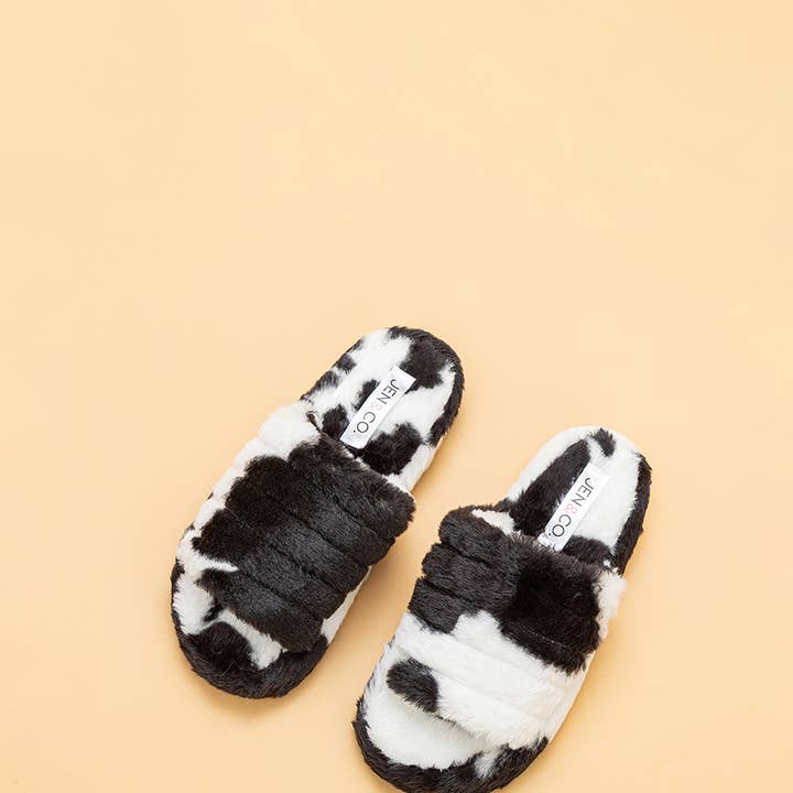 SLP2121 Delaney Cow Print Slippers and other Purchase Wholesale cow print boots. Free Returns & Net 60 Terms on Faire trending on Faire.