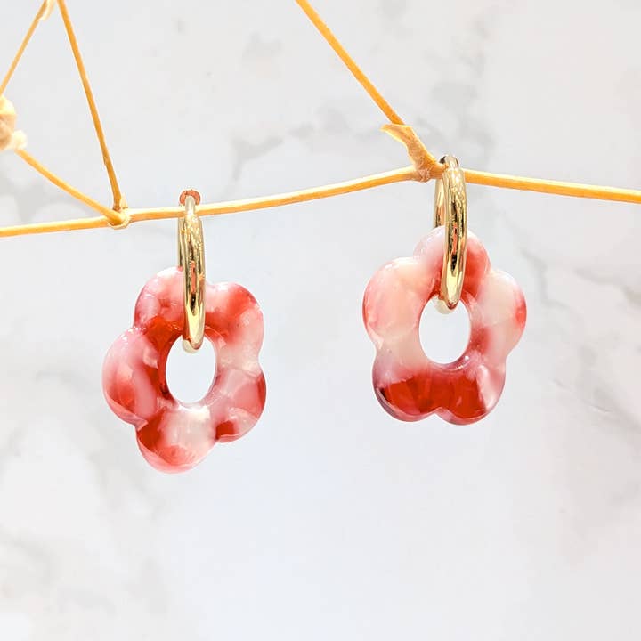 LOLO & YAYA - Wholesale Dangle Earrings - Stainless steel flower earrings21