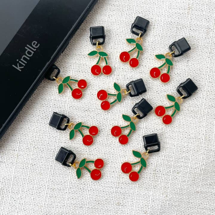Scrappy Stitcher - Wholesale Individual Charm/Pendant - Cherry Kindle Dust Plug Charm