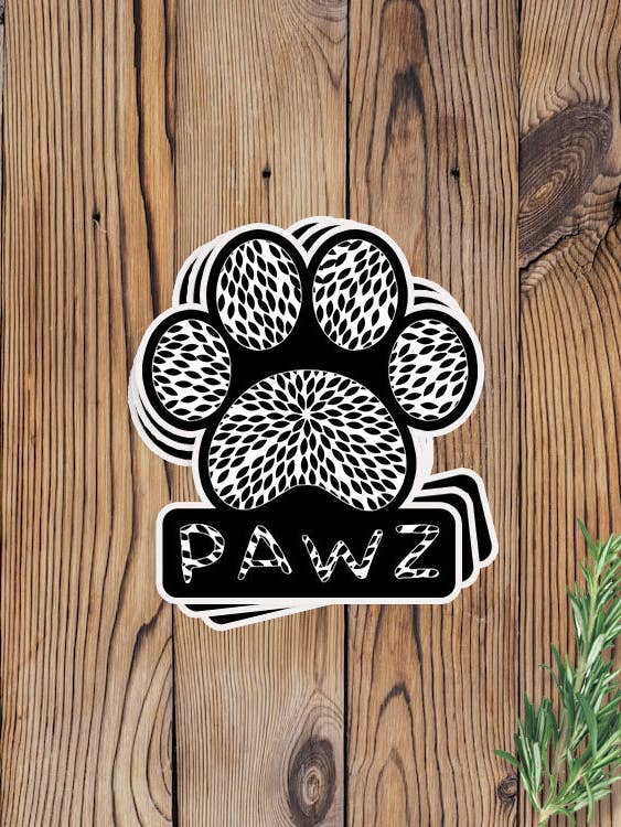 Adhesivo de vinilo con estampado de dalia para venta al por mayor de PAWZ