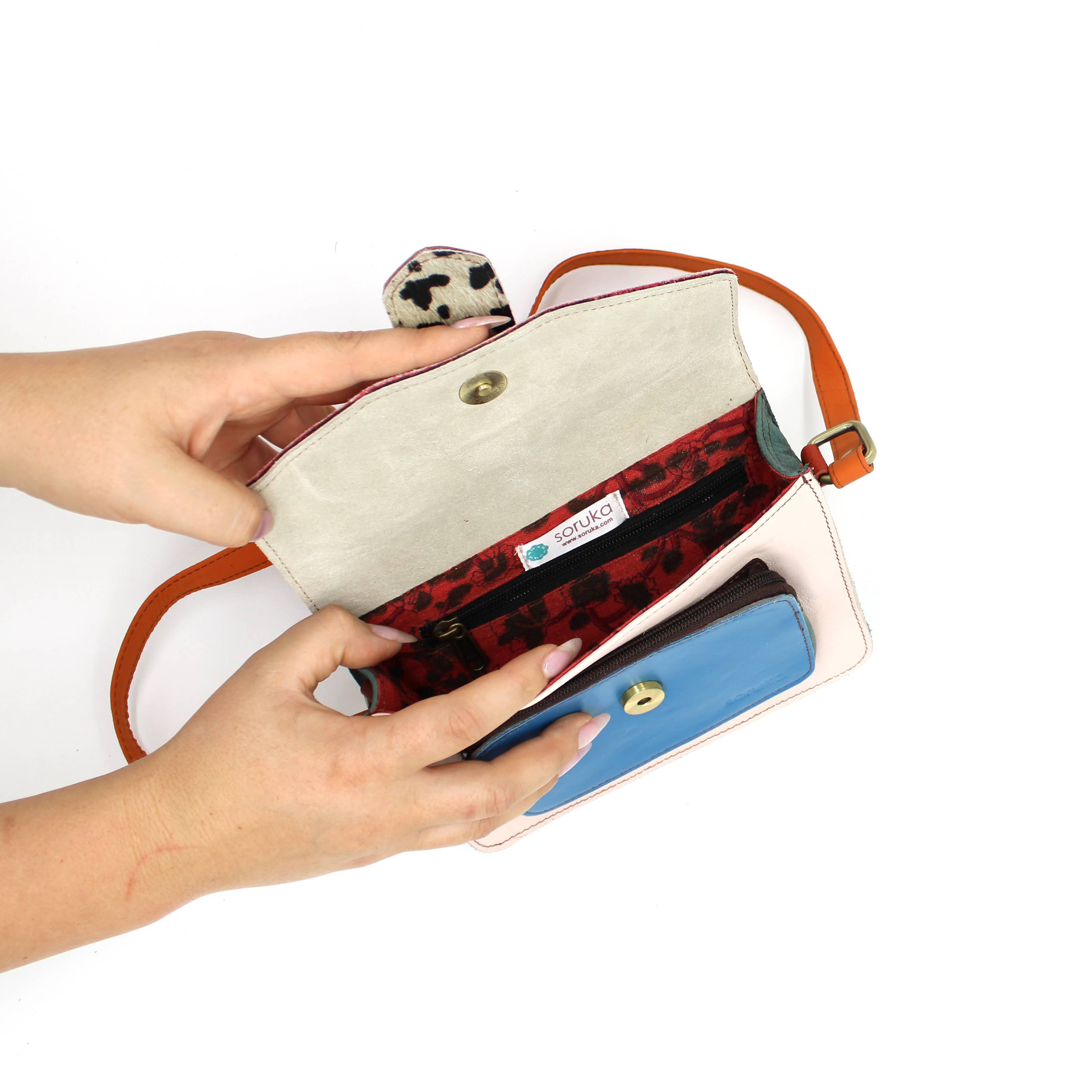 Soruka Barcelona – bolsa tiracolo - Mulher por atacado – Bolsa Pequena Transversal Grace com Alça Reversível8