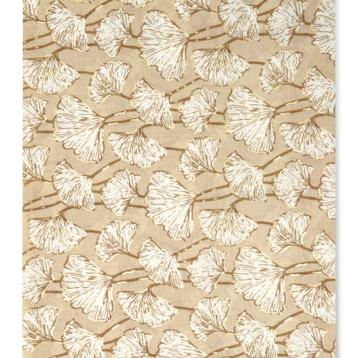 HJS - Wholesale Scarf - Women's - Printed scarf 'CLOVER' - made of viscose with golden print6