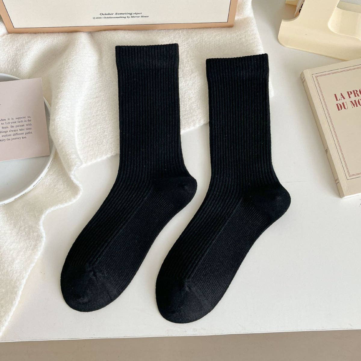 alberalkirk - Wholesale Socks - Women's - Thermal Wool Blend Mid-Calf Socks Multi Color M5A0201