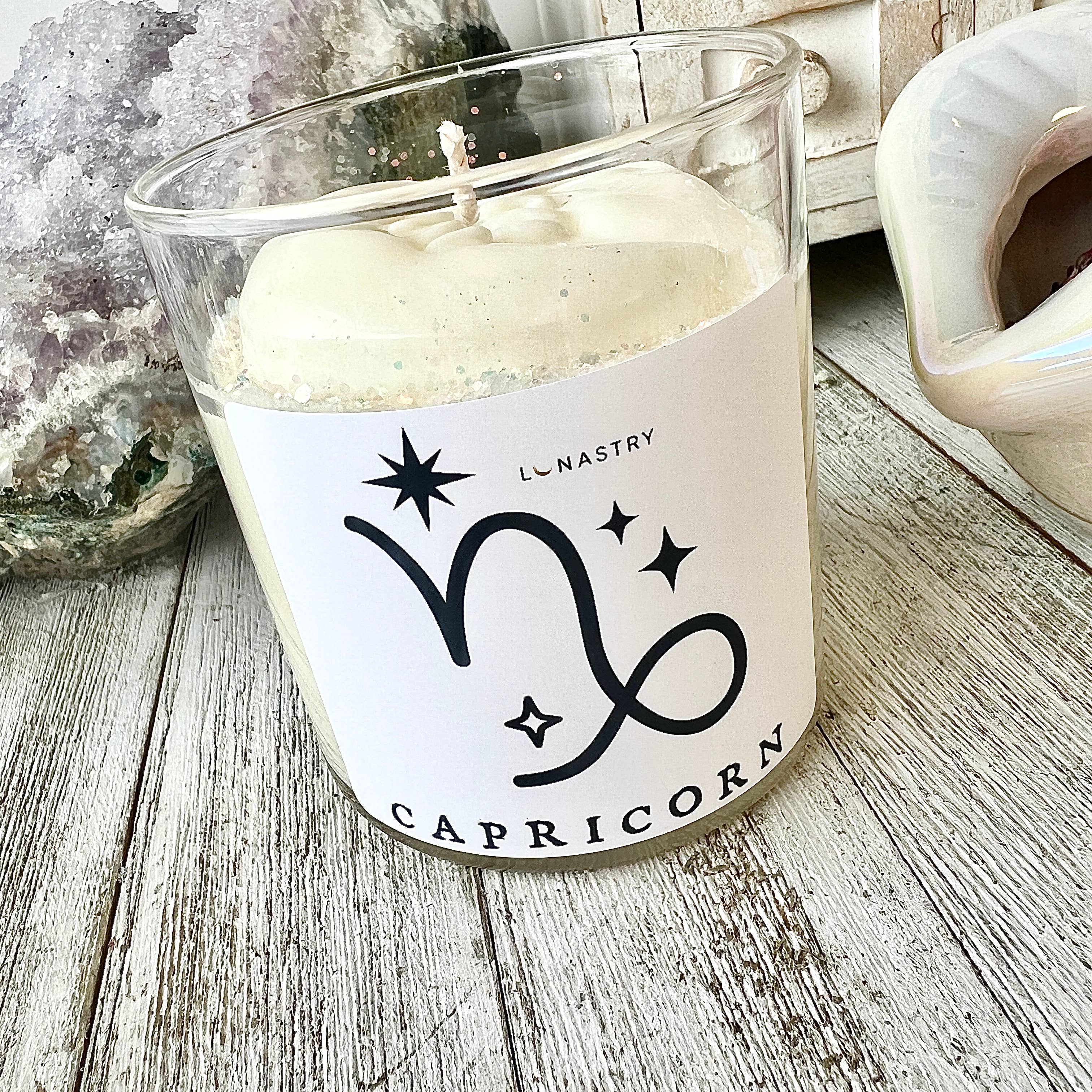 Lunastry - Wholesale Jar/filled candle - Capricorn Lune Zodiac Candle2