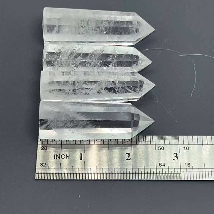 Crystal Deal· Wholesale Crystals & Gifts - Wholesale Spiritual Stone/Crystal - Clear Quartz Tower 2.5–3" – Natural Polished Crystal Point3