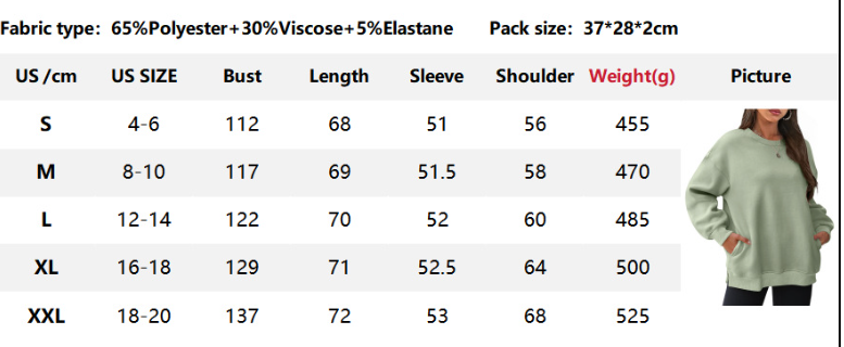 Lovesoft - Vendita all'ingrosso Felpa - Donna - Felpa girocollo oversize con tasche5