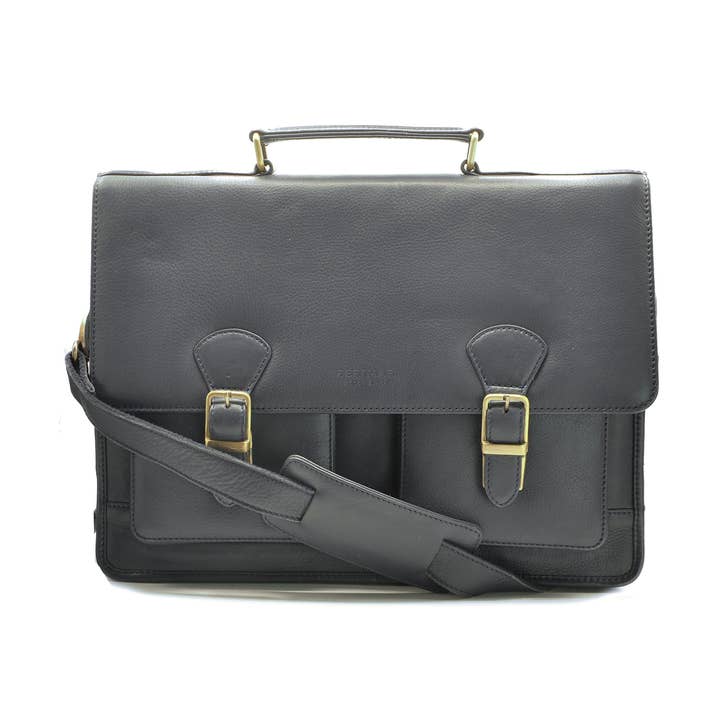 Zerimar Maletín bandolera 100% piel Medidas: 41x17x31 para venta al por mayor de Zerimar 1942