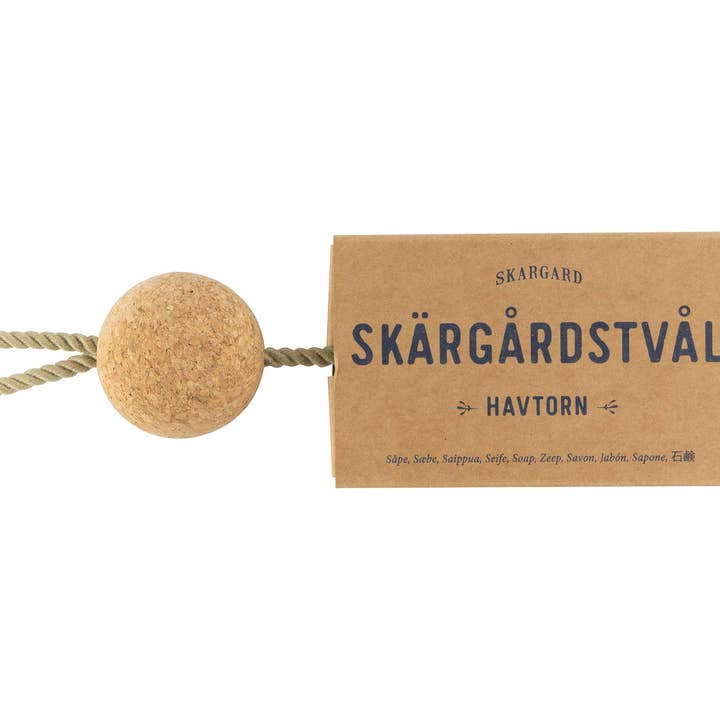 Seabuckthorn Saltwater Soap with Cork for wholesale by Sting in the Tail Ltd