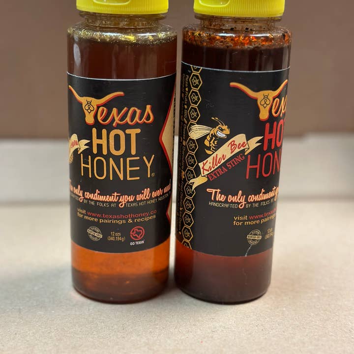 Texas Hot Honey – Engroshandel Hot sauce – Texas Hot Honey, KILLER BEE, EKSTRA STÆRK! 12oz Flaske (Kasse med 9)