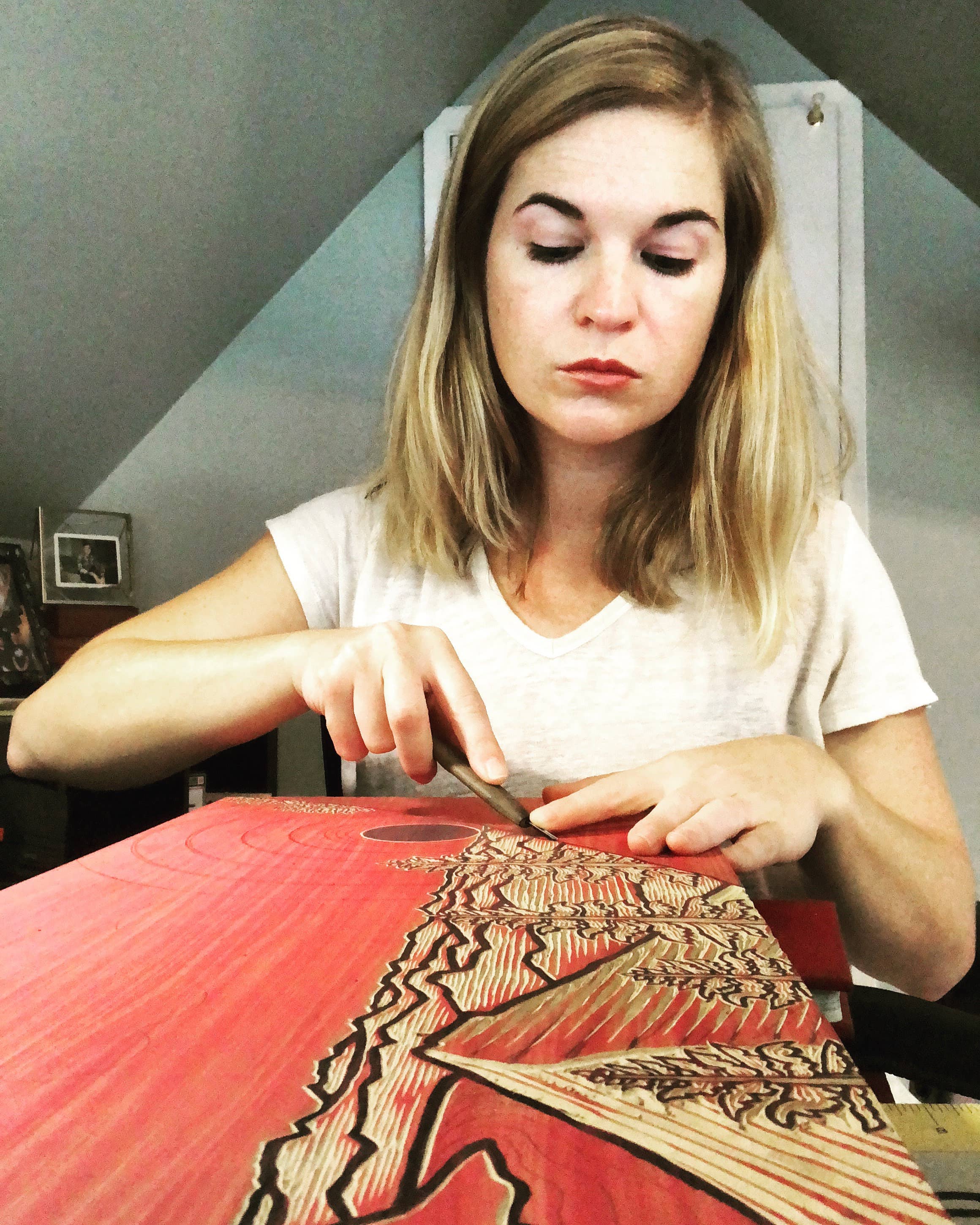 Lake Effect Press - Wholesale Art Print - The Golden Hour (Linocut)5