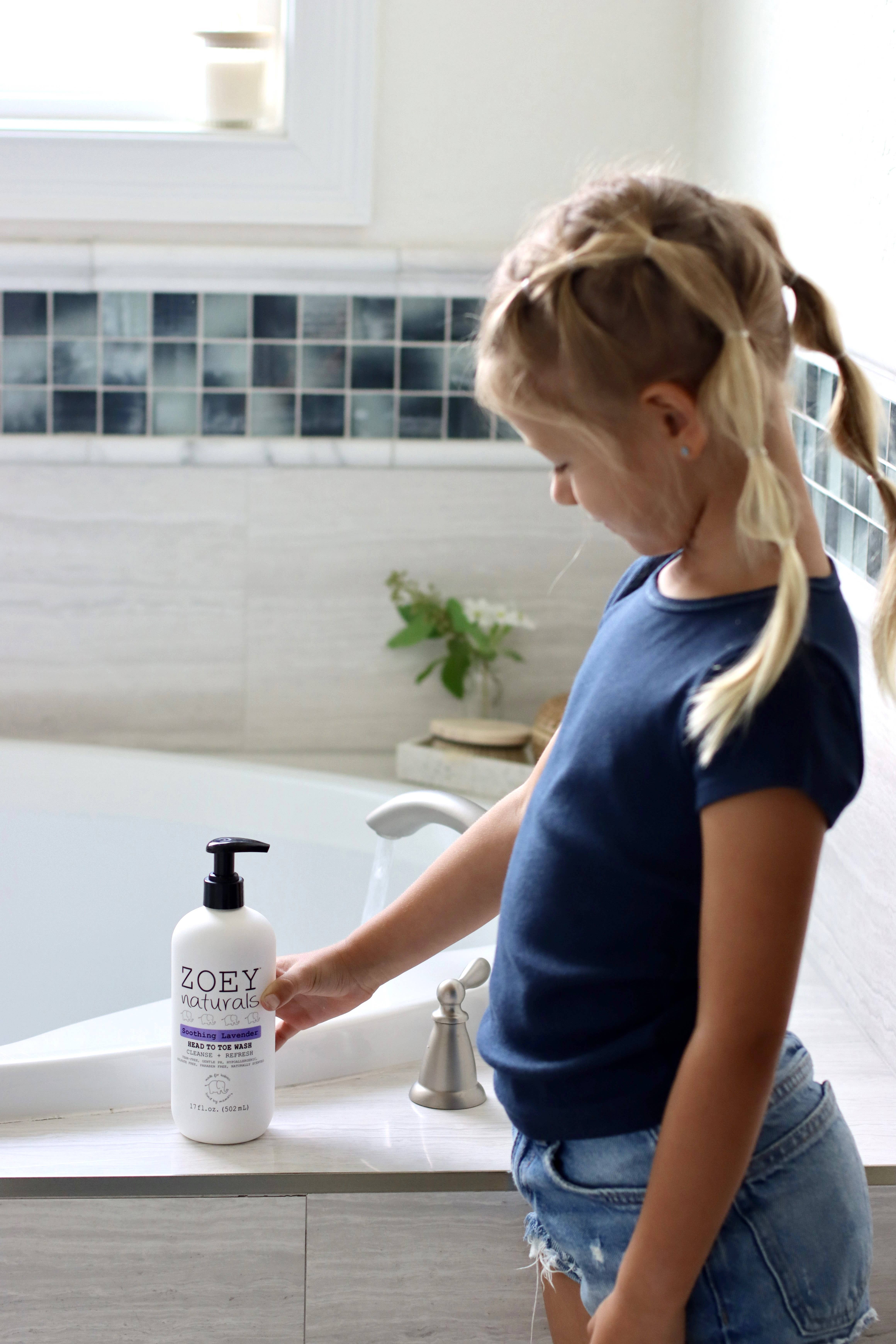 Zoey Naturals - Wholesale Body Wash/Shower Gel - Kids & Baby - Soothing Lavender Head to Toe Wash - 17oz4