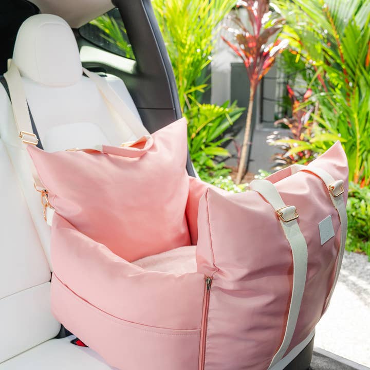 Premium Pet Car Seat | Baby Pink and other Purchase Wholesale dog stroller. Free Returns & Net 60 Terms on Faire trending on Faire.