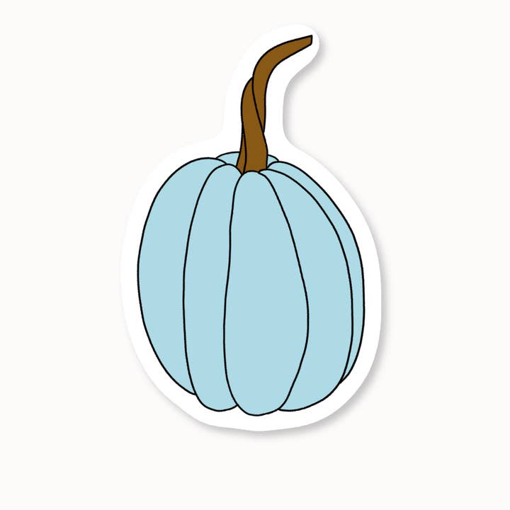 Coco Clem - Wholesale Sticker - Blue Pumpkin Sticker