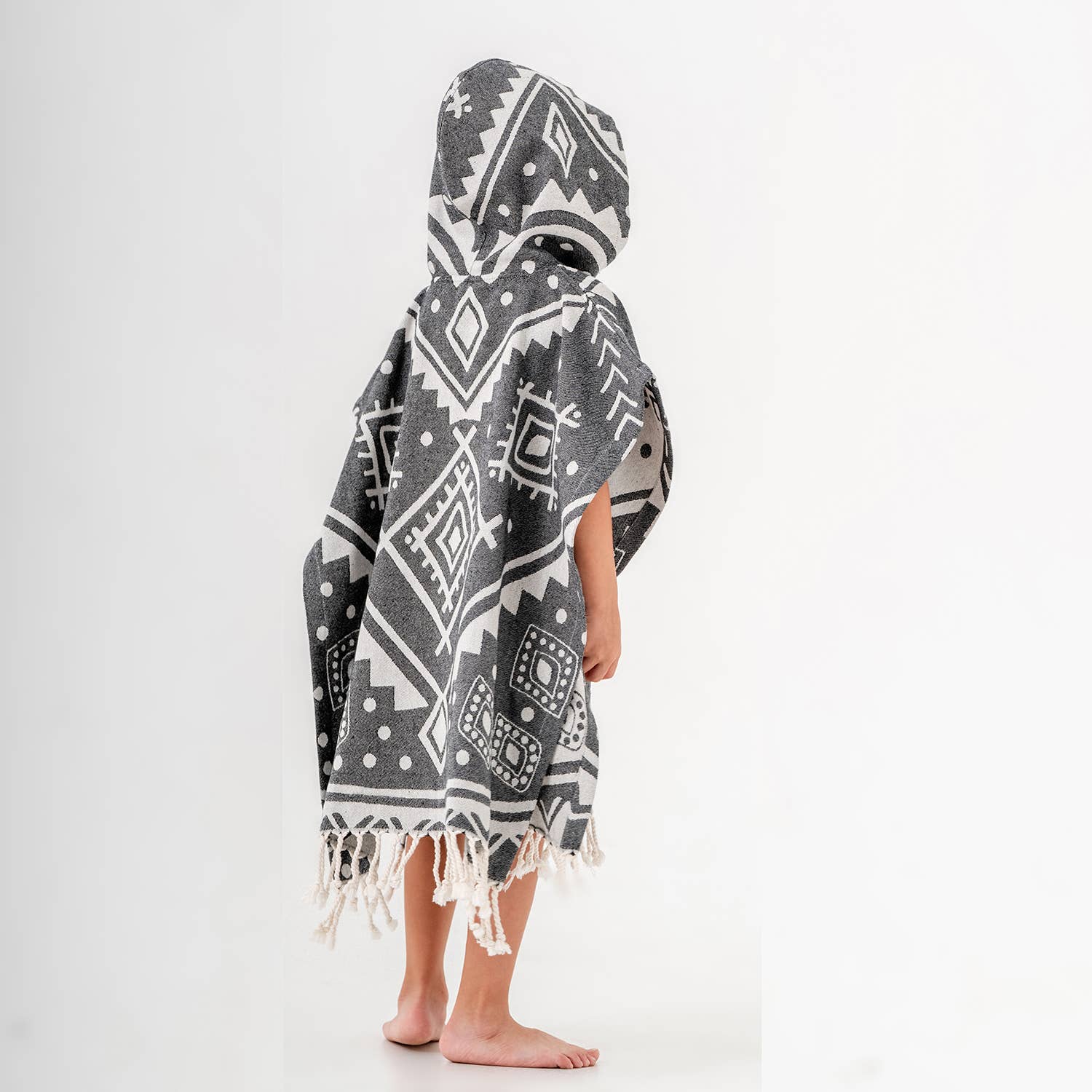 Kikoya – Toalha poncho - Crianças e bebés por atacado – Chuveiro de toalha de praia com capuz para crianças com capuz Surf Mudando de Natação12