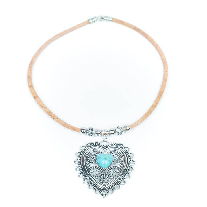 Halsketting van kurk N-316-5 voor wholesale door Meninas Bonitas Cork